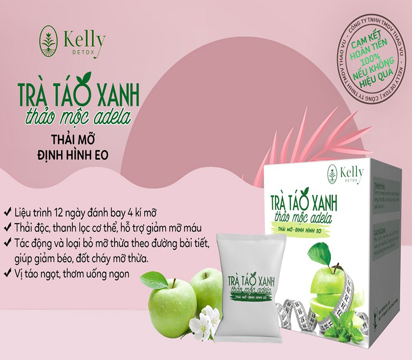 Trà Táo Xanh Thảo Mộc Giảm Cân Adela có tốt không?