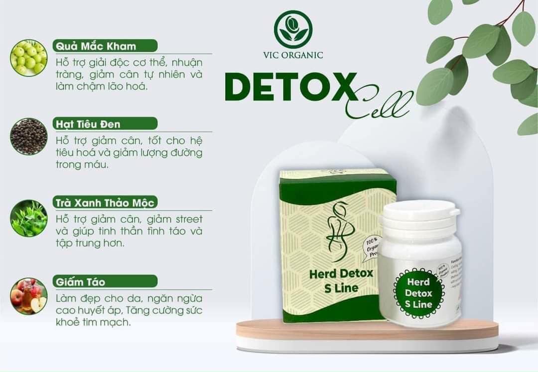 Thành phần Viên Uống Giảm Mỡ Bụng Herb Detox S Line