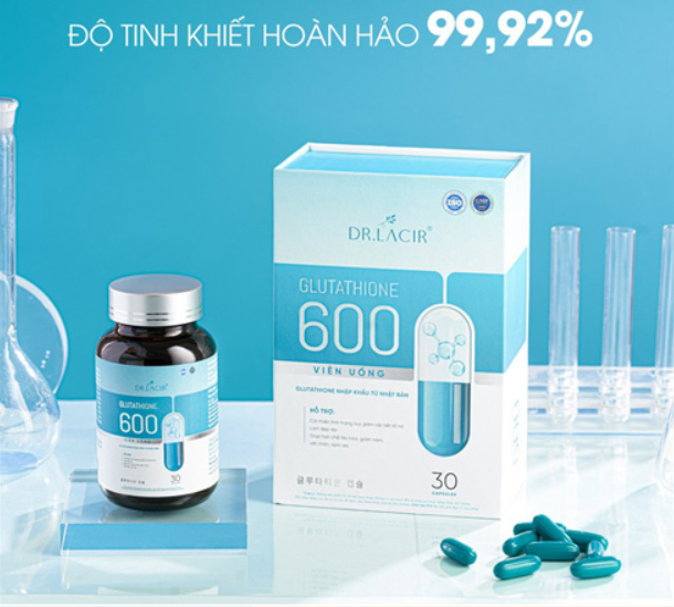 Viên uống đẹp da Glutathione 600