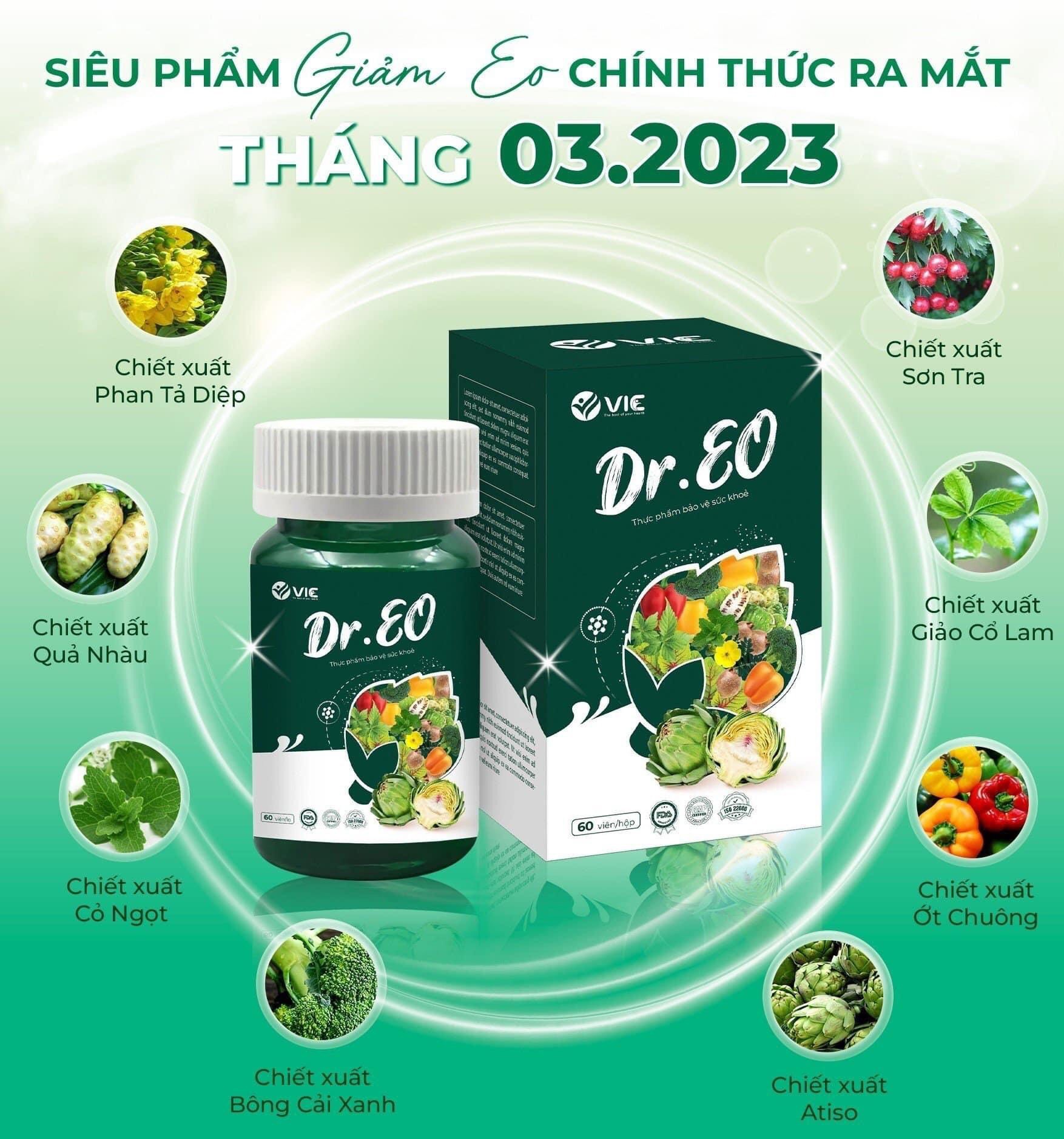 Thành phần Viên Uống Giảm Cân Mỡ Bụng Dr Eo