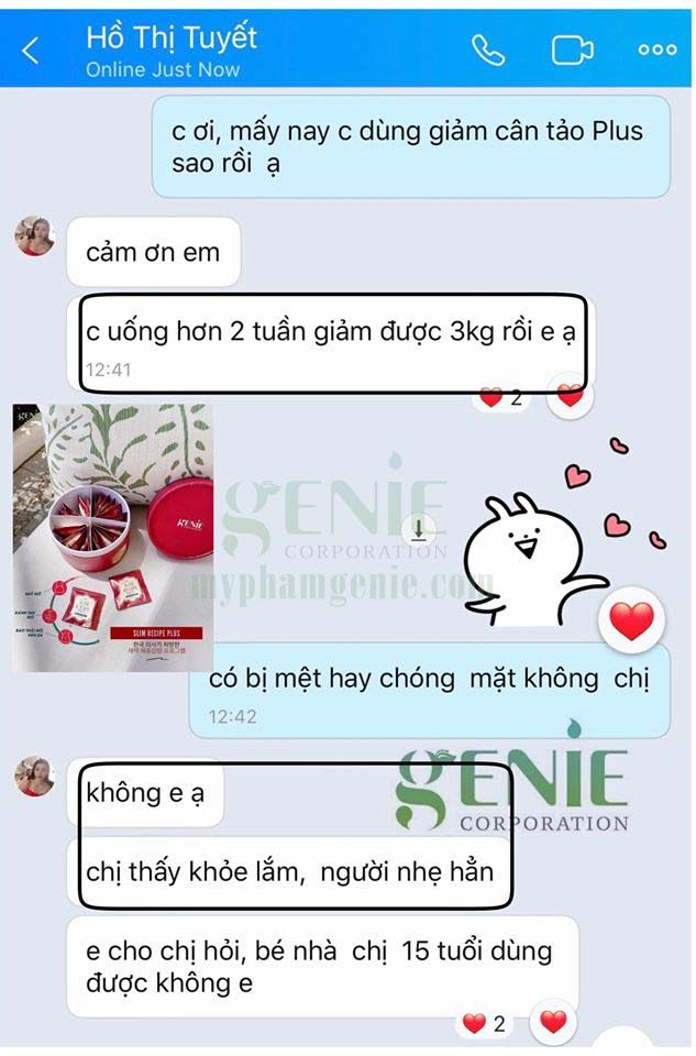 Thuốc Giảm Cân Genie Slim  hỗ trợ sức khỏe
