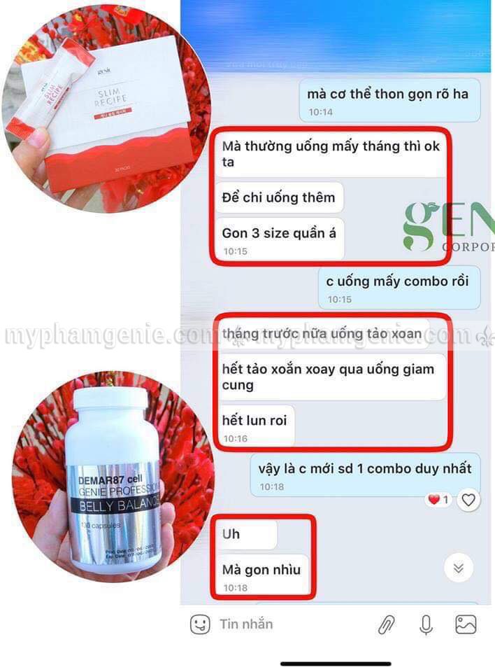 Thuốc Giảm Cân Genie Slim thành phần tự nhiên an toàn
