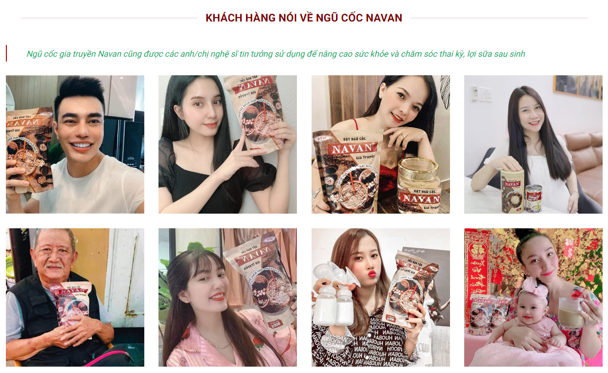 Hàng ngàn khách hàng đã tin tưởng và sử dụng ngũ cốc navan