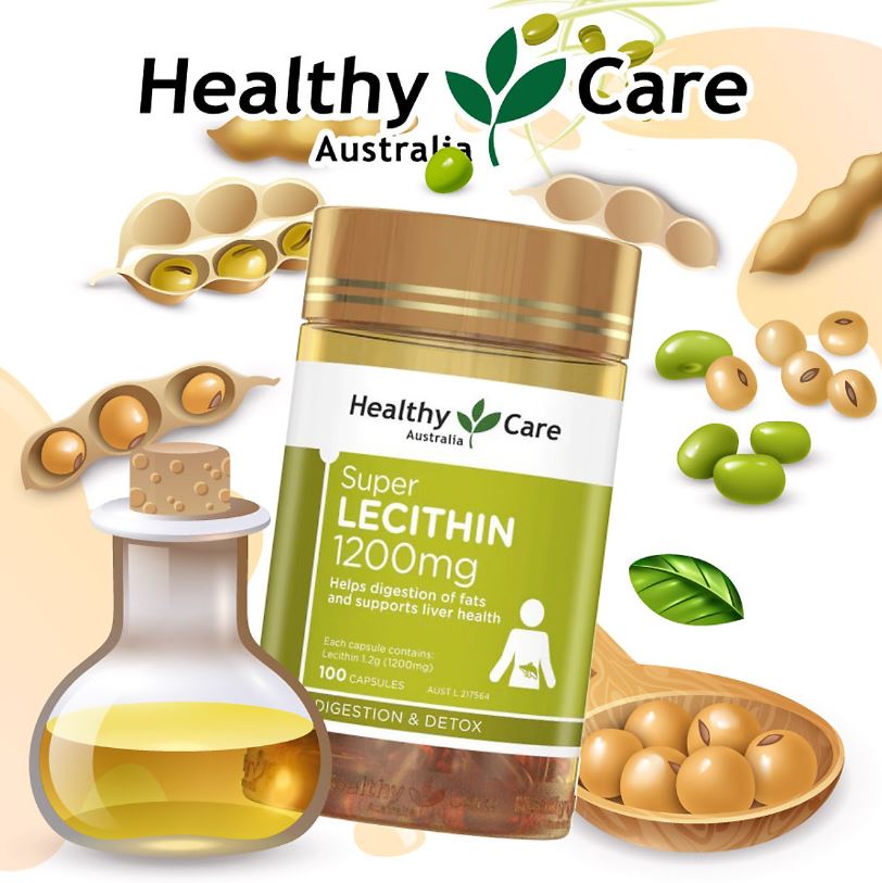 Mỗi viên nang có chứa 1200mg Lecithin