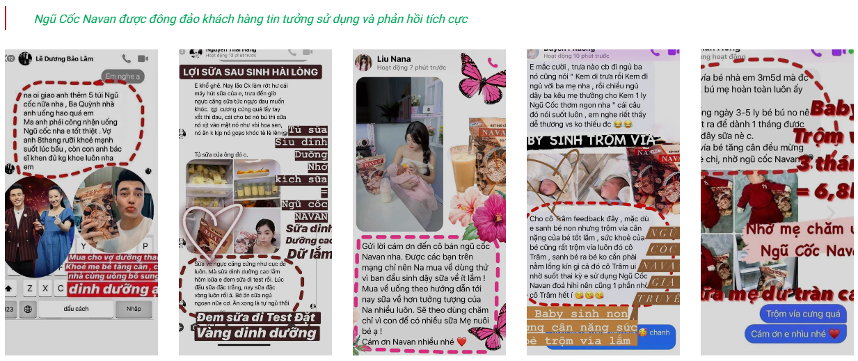 Nhiều nghệ sĩ, diễn viên và các mẹ bỉm sữa đã tin tưởng sử dụng Navan