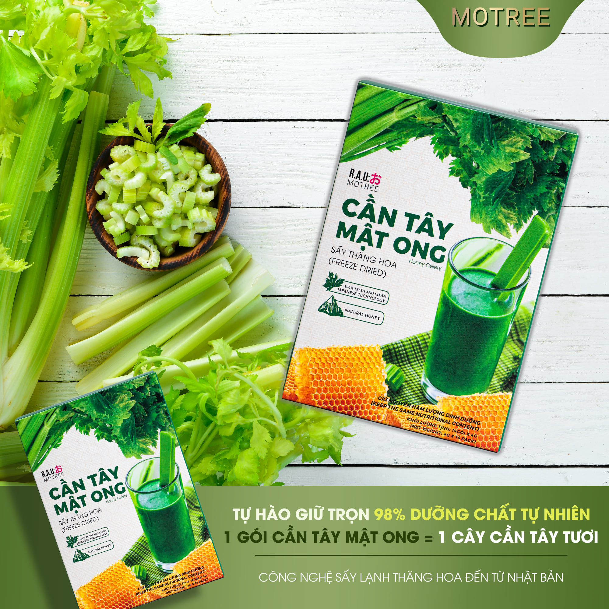 Cần tây mật ong Motree giúp các chị em đẩy nhanh tốc độ của quá trình giảm cân thông thường vốn rất trường kỳ và siết chặt