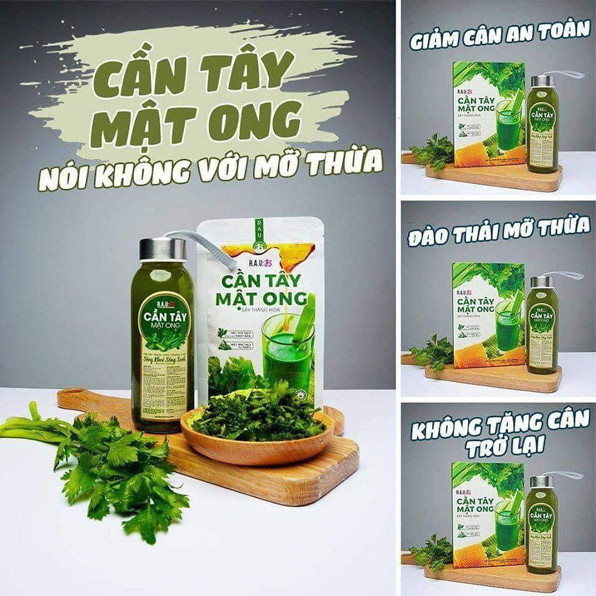 Công dụng Bột Cần Tây Mật Ong Motree