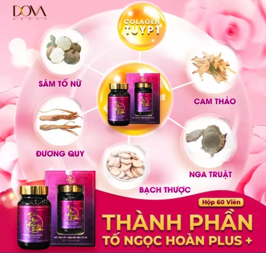 Tố Ngọc Hoàn Plus bao gồm những thành phần sau