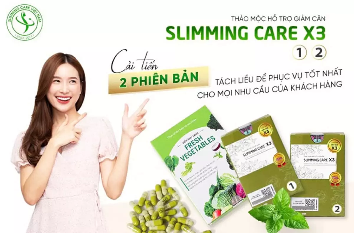 Thảo Mộc Giảm Cân Slimming Care X3 có mấy loại?