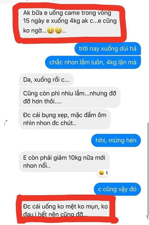 Sản phẩm uống không bị mệt mõi