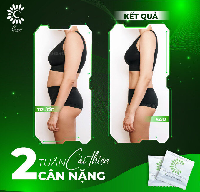 Kết quả trước và sau khi sử dụng giảm cân came