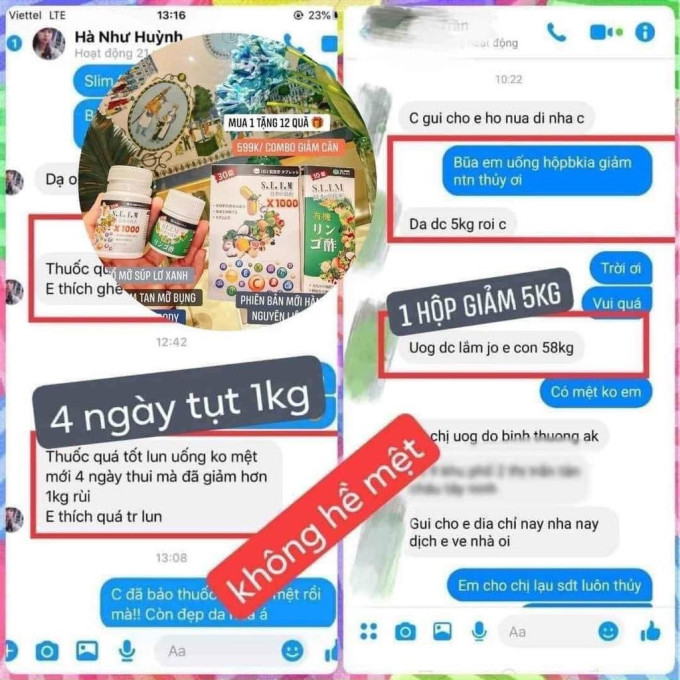 Những đánh giá tích cực của khách hàng dành cho Giảm cân Slim X1000 