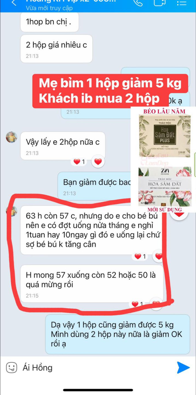 Mẹ bỉm cũng giảm 5kg sau khi sử dụng sản phẩm