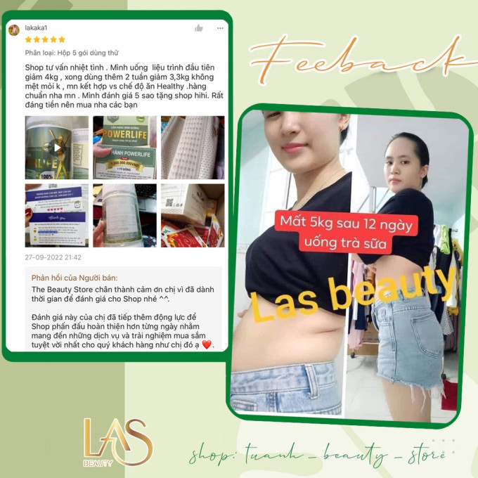 Trà Sữa Giảm Cân Powerlife nhận được rất nhiều phản hồi tích cực đến từ khách hàng