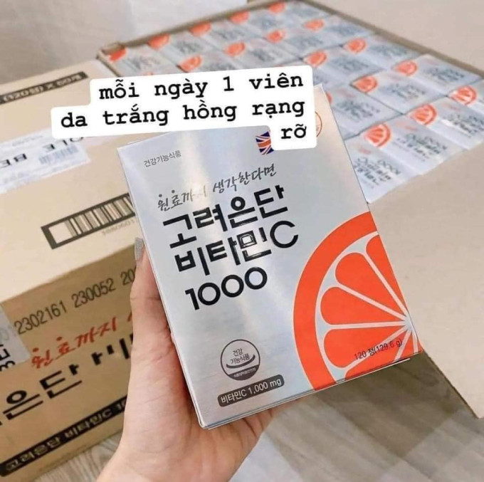 Hướng dẫn uống Viên Uống Vitamin C 1000mg Korea Eundan hiệu quả