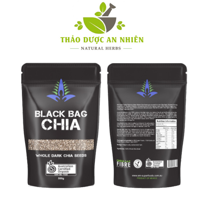 Hạt Chia Đen Úc Black Bag Chia