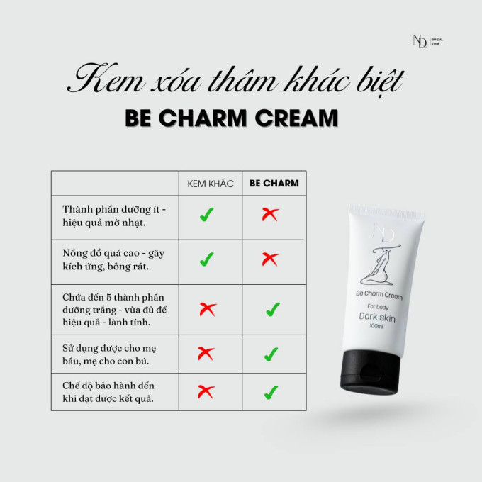 Be Charm Cream có tốt và an toàn không?