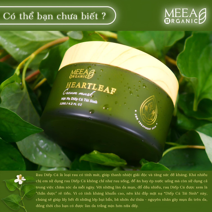 Mặt Nạ Diếp Cá Meea - Tái Tạo và Phục Hồi Da Sau Mụn