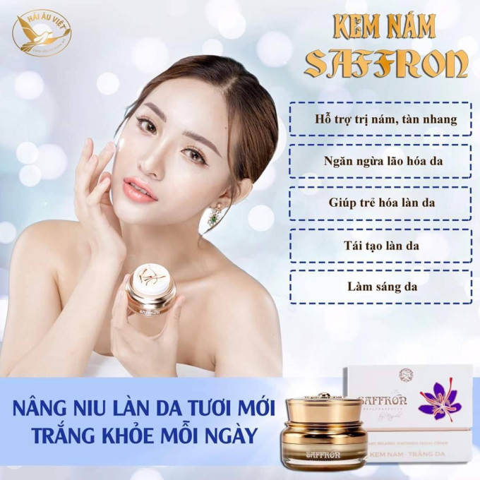 Công Dụng Của Kem Nám Saffron Hải Âu Việt