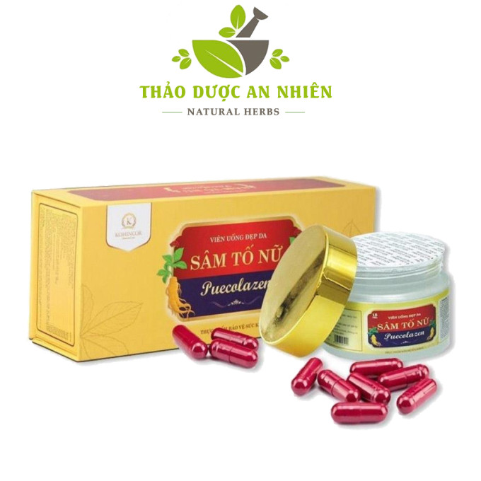 Viên Uống Sâm Tố Nữ Puecolazen  45 Viên
