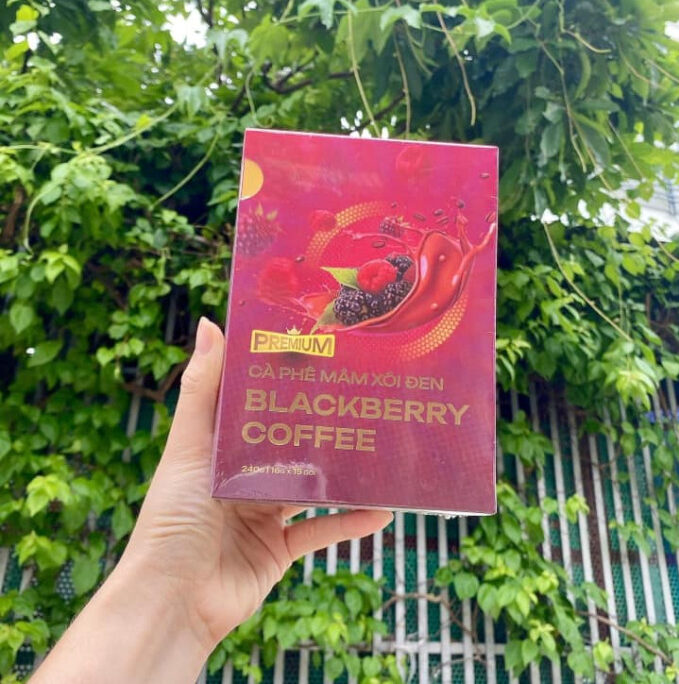 Cà Phê Giảm Cân Mâm Xôi Đen Blackberry Coffee 15 Gói – Cam Kết Chính Hãng