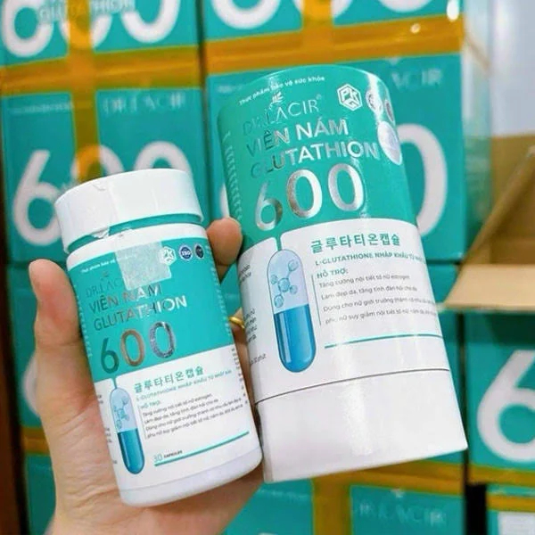 Viên Uống Trắng Da Glutathione 600 Hộp 30 Viên – Sáng Da Mờ Nám Chỉ Sau 1 Liệu Trình