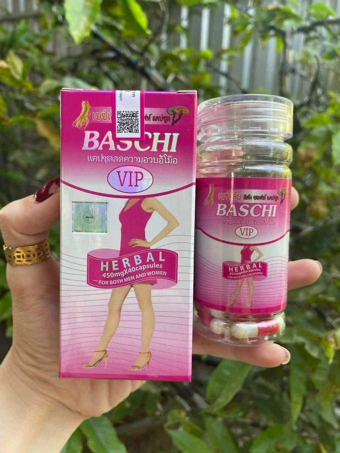 Giảm Cân Baschi Hồng VIP 40 Viên - Giảm Cân Mạnh, Hiệu Quả