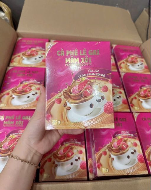 Cà phê lê gai mâm xôi Pearberry Coffee (15 gói)
