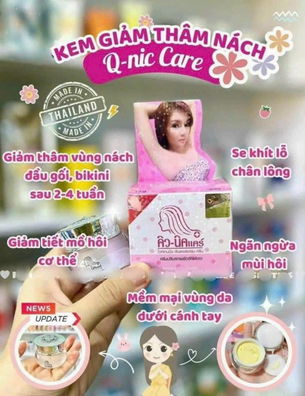 Công dụng của Kem Trị Thâm Nách Qnic Thái Lan